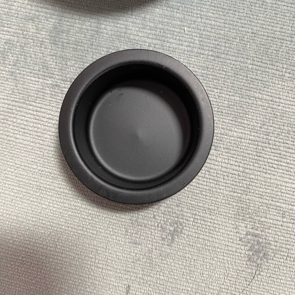 Vintage Avon Cylindrical Floral Stained Glass-Look Tea light holder metal base - Picture 10 of 11